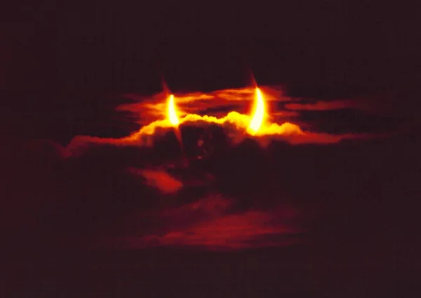 Eclipse Parcial 2003 — Fotografia de Stock