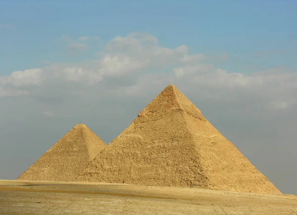 Cheops Och Chephrenens Pyramider — Stockfoto