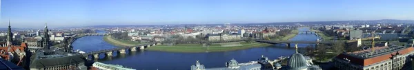 Panoramic View Elbe Dresden — Stock Photo, Image