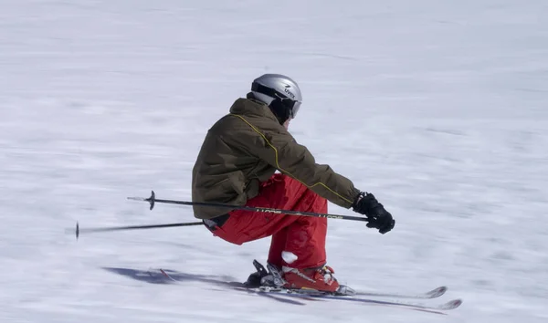 Esquiador Esqui Declive Esqui — Fotografia de Stock