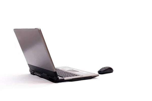 Laptop Dator Vit Bakgrund — Stockfoto