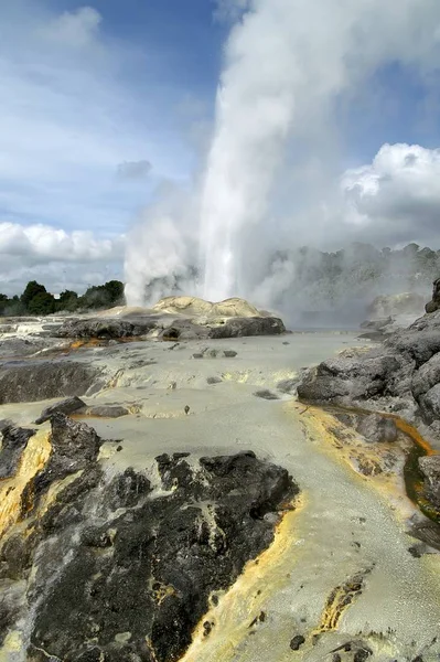 Geiser Natuur Foto Geologie Landschap Formatie — Stockfoto