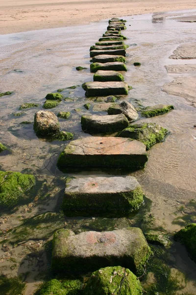 Basamak Perranporth Cornwall — Stok fotoğraf