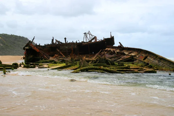 Vrak Lodi Fraser Islandu Austrálie — Stock fotografie