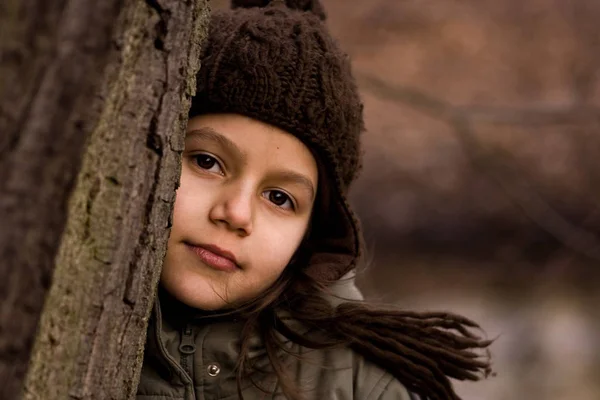 Portrait Enfant Mignon Concept Enfance Heureuse — Photo