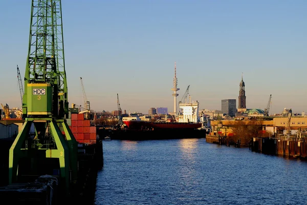 Hamburg Port City — Stock Photo, Image