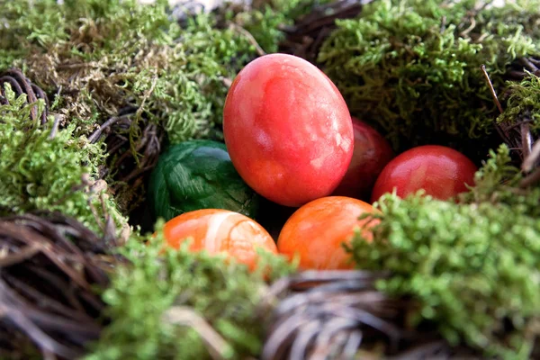 Semester Färgglada Begreppet Glad Påsk Dekorationer — Stockfoto