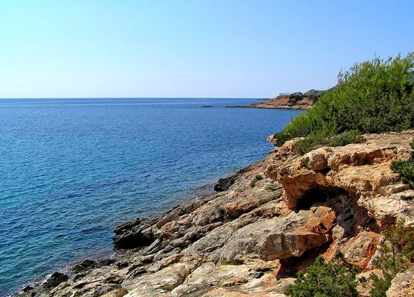 Bahía Cubells Ibiza — Foto de Stock