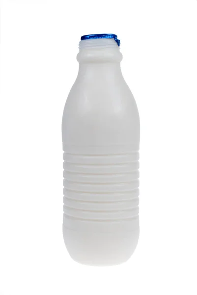 Milk Bottle Isolated White Background — Stock Photo, Image