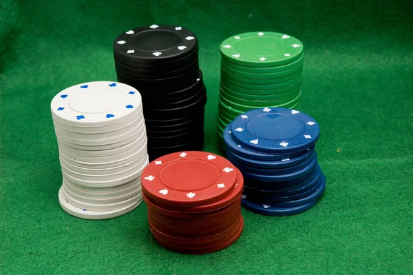 ポーカーカジノのチップゲームの賭け — ストック写真
