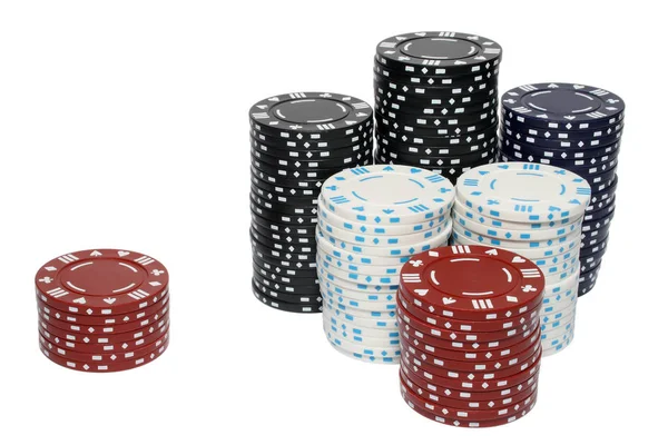 Poker Fişleri Oyun Kumarı — Stok fotoğraf