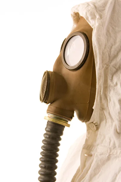 Osoba Nosící Plynovou Masku — Stock fotografie