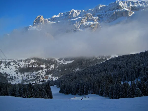 Malebný Pohled Majestátní Krajinu Dolomitů Itálie — Stock fotografie