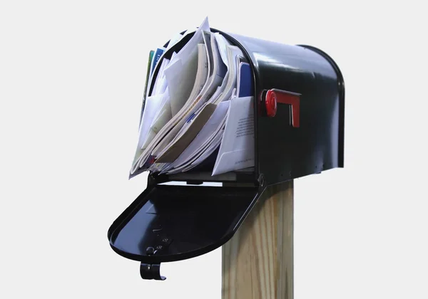 Fazla Doldurulmuş Posta Kutusu — Stok fotoğraf