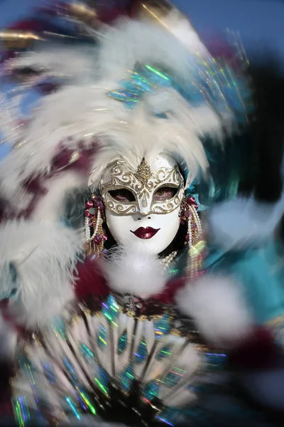 Καρναβάλι Της Βενετίας Πολύχρωμες Μάσκες Και Καλλιτεχνική — Φωτογραφία Αρχείου