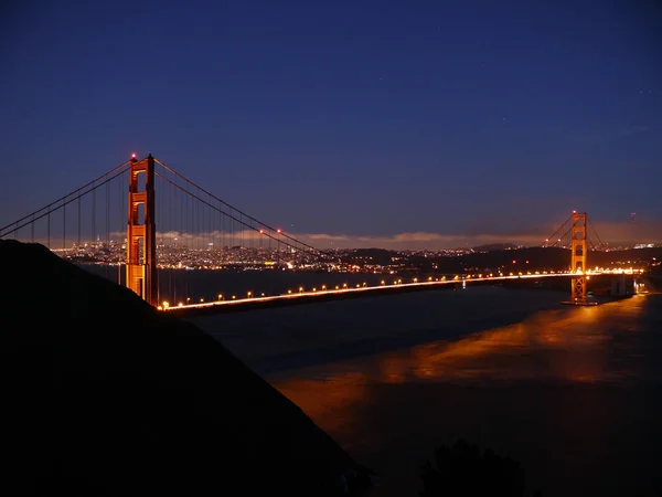 Golden Gate Bridge Bij Dusk — Stockfoto