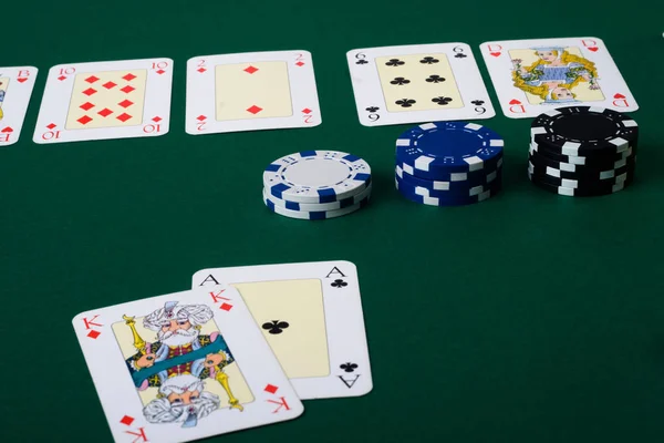 Casino Paying Cards Gambling — Stock Photo, Image