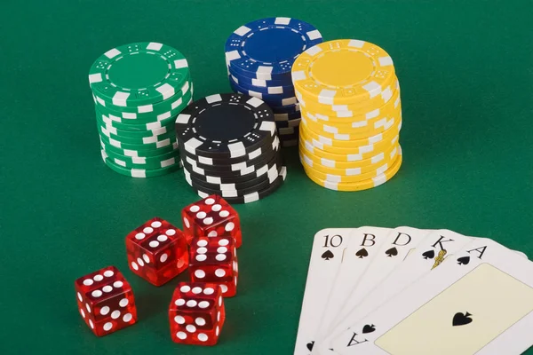 カジノの支払いカードギャンブル — ストック写真