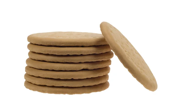 Theekoekjes Een Witte Achtergrond — Stockfoto