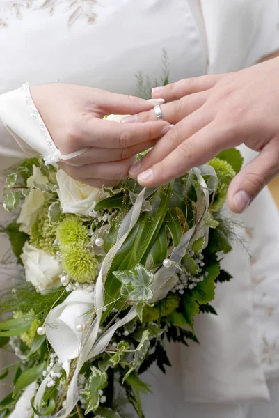 Visão Panorâmica Conceito Casamento — Fotografia de Stock