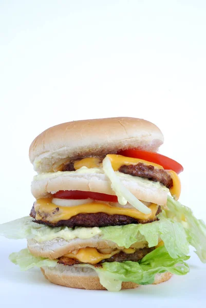 Lezzetli Çizburger Yakın Çekim — Stok fotoğraf