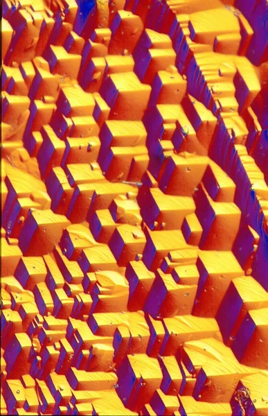 Oberfläche Eines Kristalls Mikroskopisch — Stockfoto