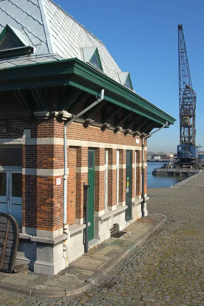 Casas Bloqueio Antwerp — Fotografia de Stock