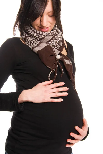 Zbliżenie Kobiety Ciąży — Zdjęcie stockowe