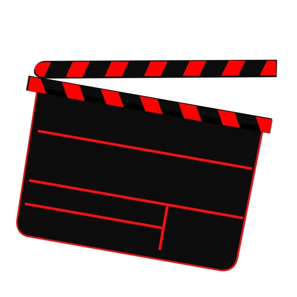 Film Flap Zwart Rood — Stockfoto