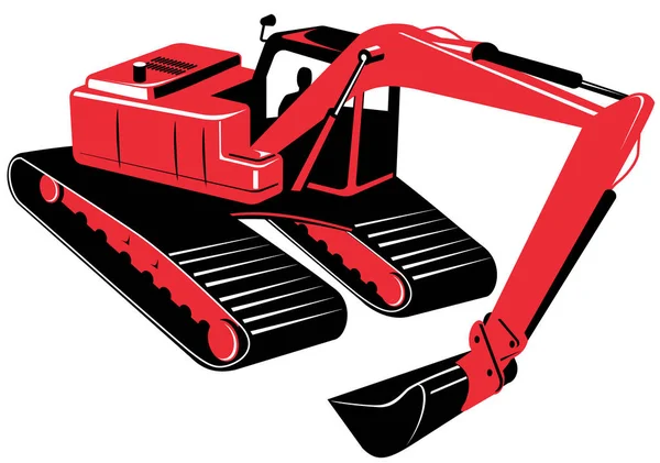 Mechanical Excavator White — Stock Photo, Image