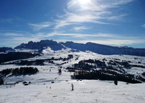 Malowniczy Widok Majestatyczny Krajobraz Dolomitów Włochy — Zdjęcie stockowe