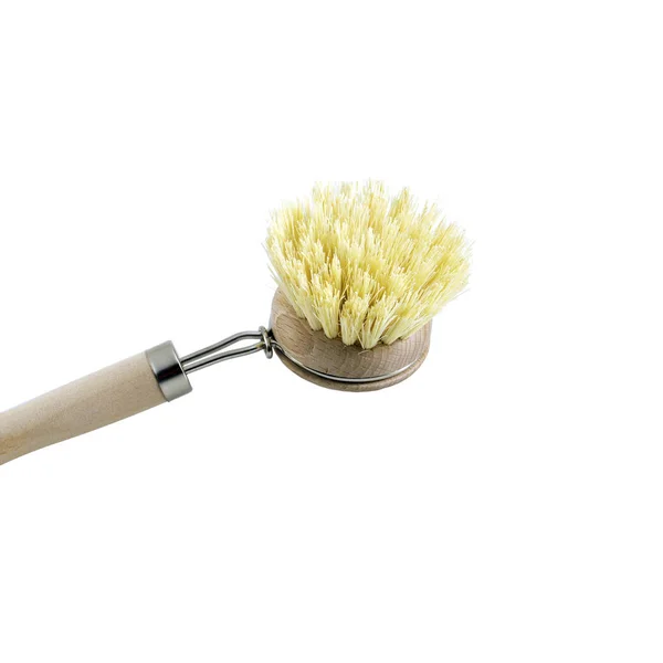 Brosse Nettoyage Isolée Sur Fond Blanc — Photo