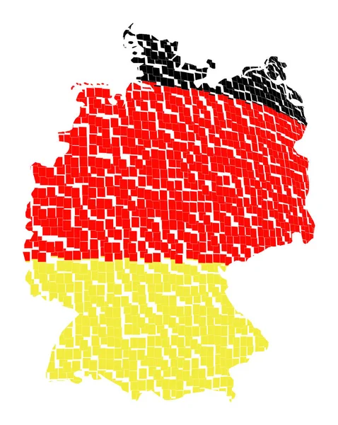 Карта Німеччини Художня Ілюстрація — стокове фото