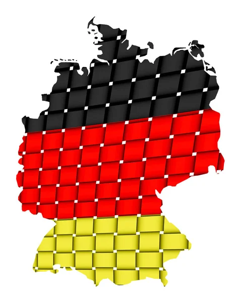 Map Germany Art Illustration — Stock Photo, Image