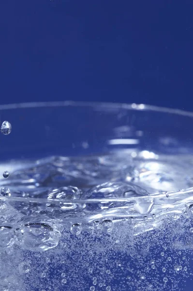 Water Splash Blue Background — Stock Photo, Image