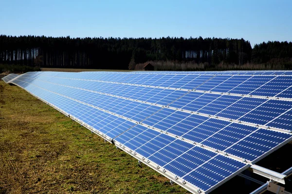 Energia Słoneczna System Fotowoltaiczny Energia Słoneczna Energia Elektryczna — Zdjęcie stockowe