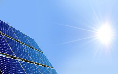 alternative Solar energy, Solar cells, nonpolluting climate protection clipart