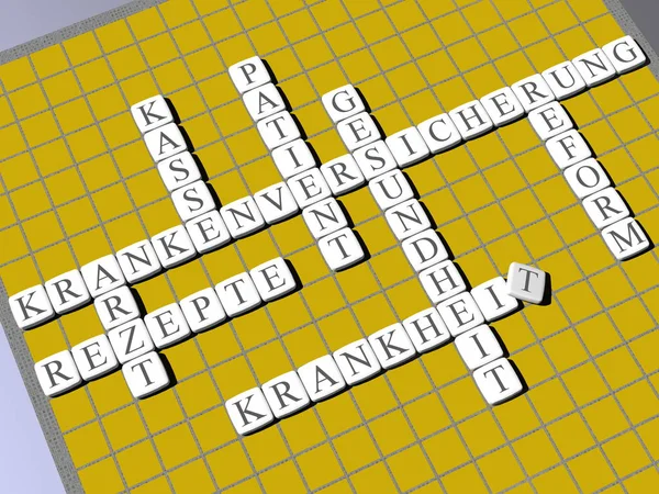 Crossword Conceptual Brainstorming Game — Stock Photo, Image