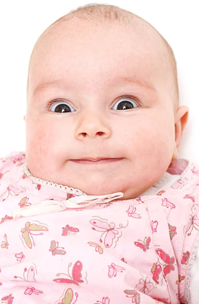 Zbliżenie Portret Cute Baby — Zdjęcie stockowe