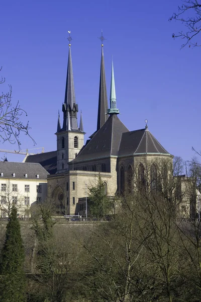 Malebný Pohled Majestátní Katedrálu Architektury — Stock fotografie