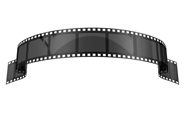 Film Strip Geïsoleerd Witte Achtergrond — Stockfoto