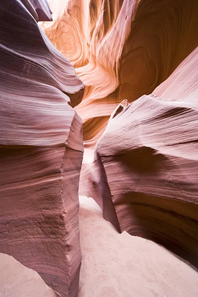 Canyon Antilope Formazione Arenaria Curva — Foto Stock