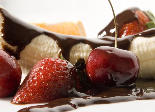 Вкусные Шоколадные Продукты — стоковое фото