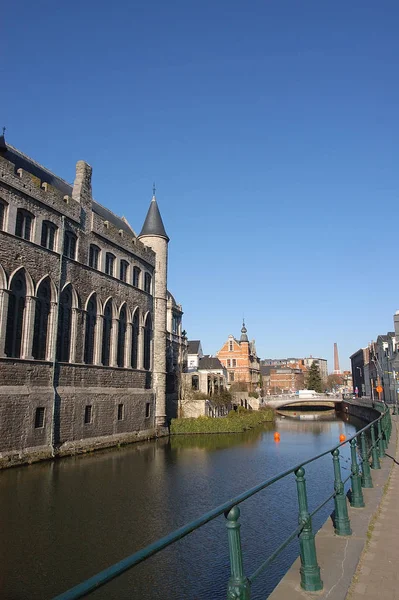 Castillo Geraard Duivelsteen Ghent — Foto de Stock