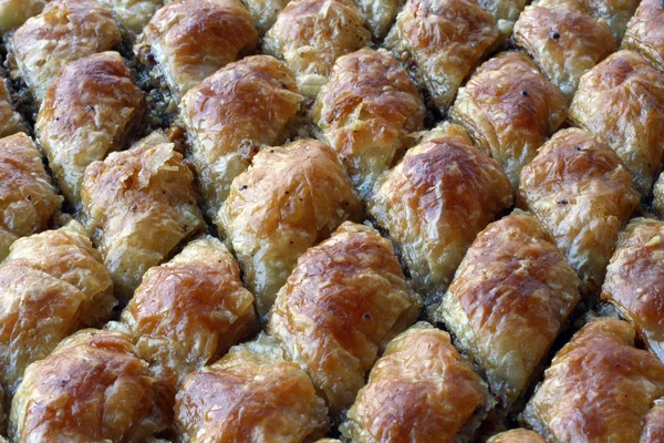 美味的土耳其面包片 食物背景 — 图库照片