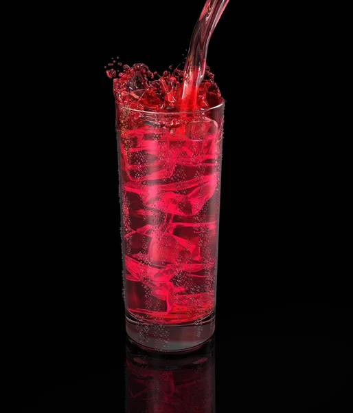 ブラックを基調とした赤ワインのグラス — ストック写真