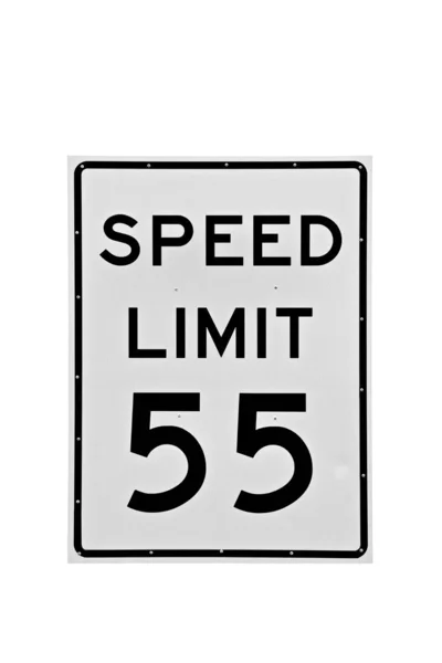 速度制限標識55Mph — ストック写真