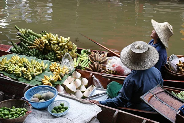 Damnoen Saduak Drijvende Markt — Stockfoto