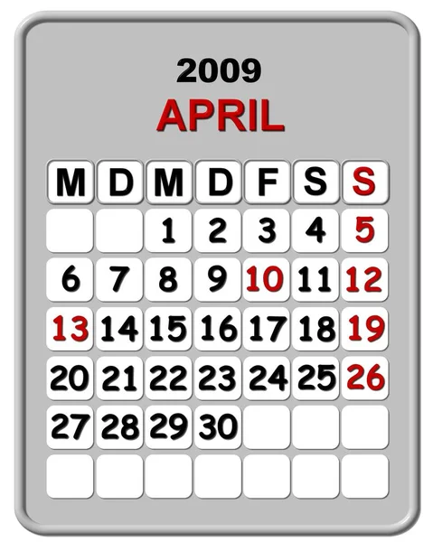 Kalender Planerare Dag Arrangör — Stockfoto