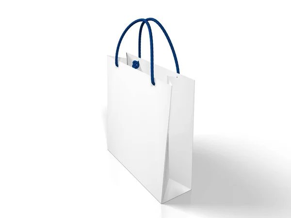 Paper Bag Shopping Bags Isolated White Background — Stock Photo, Image